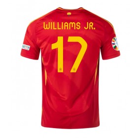 Spanien Nico Williams #17 Hemmakläder EM 2024 Kortärmad